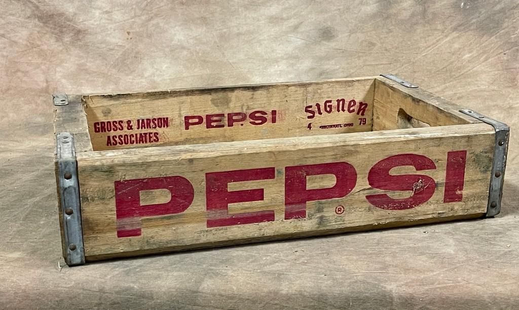 Antique Pepsi 10 Oz Bottle Box