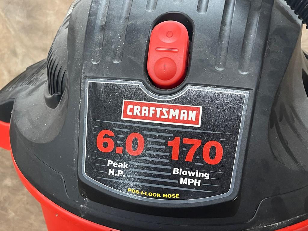 6.0 Craftsman Shop Vac Model 113.117610 with a Pos-I-Lock Hose