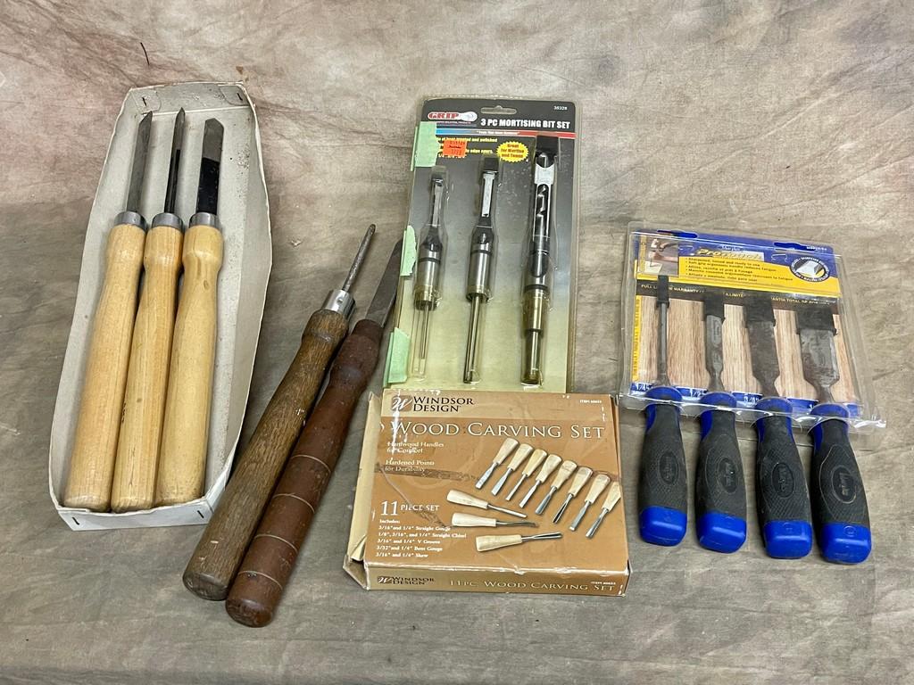 Lot of Wood Tools