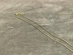 14 K Gold Necklace With Pendant