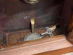 Vintage Walnut Cased Mantel Clock