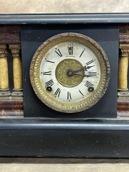 Antique Victorian Sessions Mantel Clock