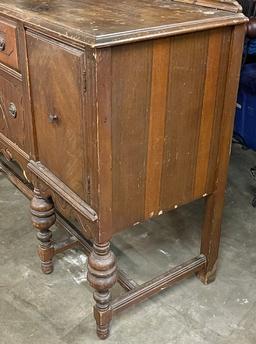 1920's Walnut Finished Sideboard