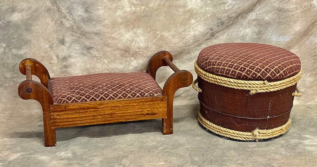 Matching Ottoman and Foot Stool