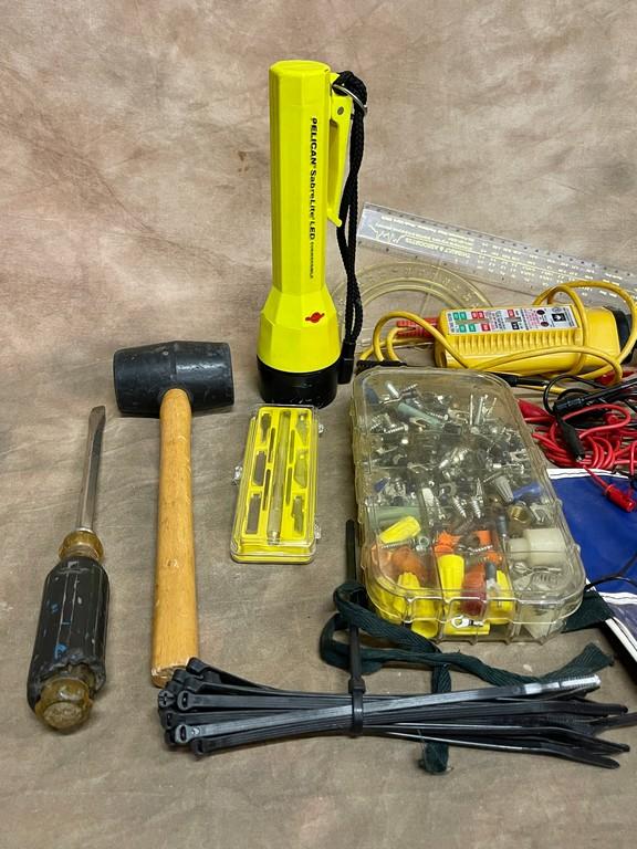 Lot of Electrical Supplies and Tools