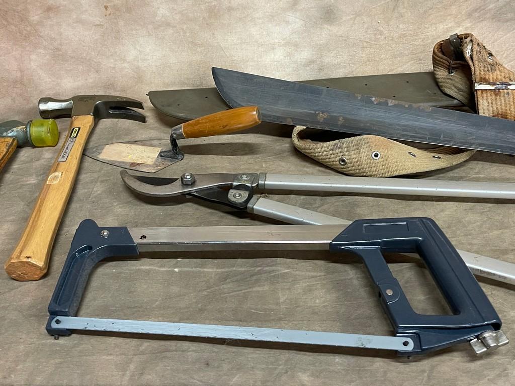 Machete in Scabbard and Belt and More