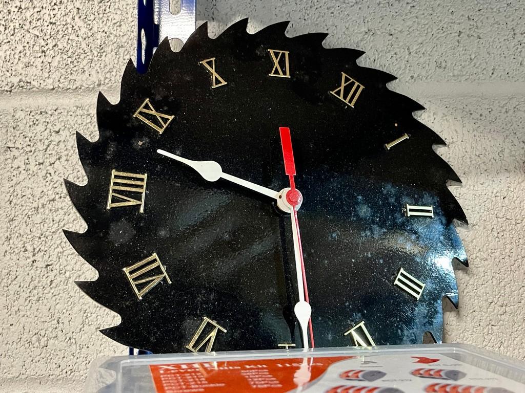 Saw Blade Clock & Shop Supplies