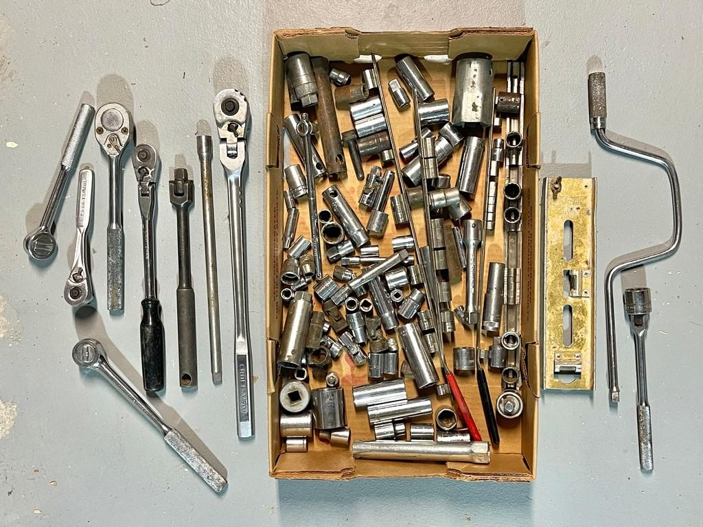 Huge Assortment Sockets & Wrenches