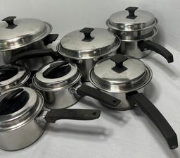 Set Of 7 Flavor Seal Stainless Cookware