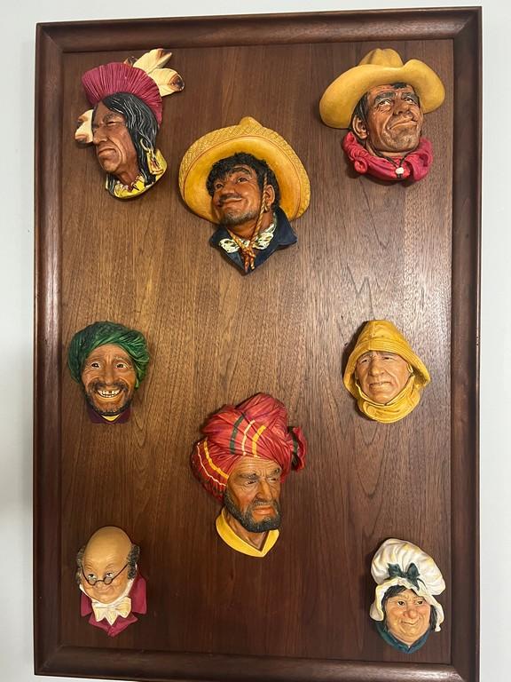 Collection Of Bossons Chalkware Busts