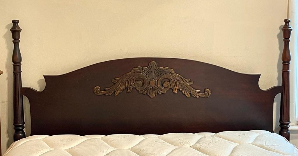 Antique Bed with Head and Foot Boards