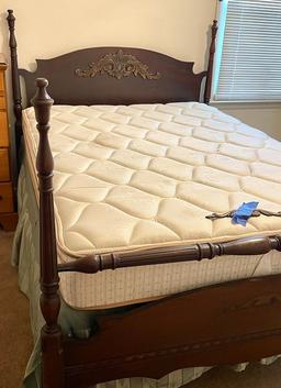 Antique Bed with Head and Foot Boards