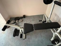 Weight Bench with Weights