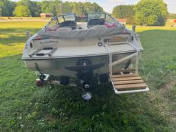 Stingray Boat 556DT on Trailer