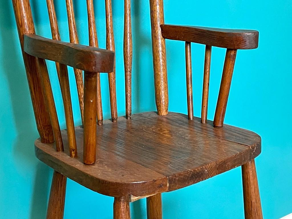 Oak Wooden High Chair