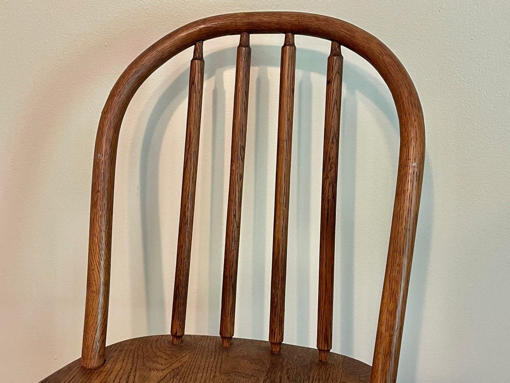 Round Back Oak Children's Chair