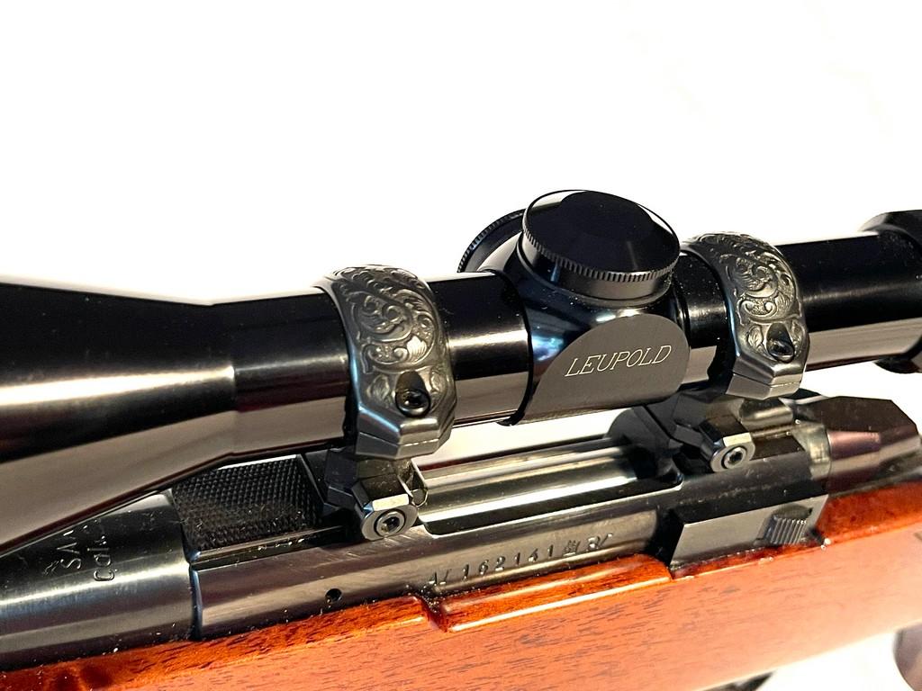 Sako 222 rem. Cal. Bolt Action Rifle With 12X Leupold Scope