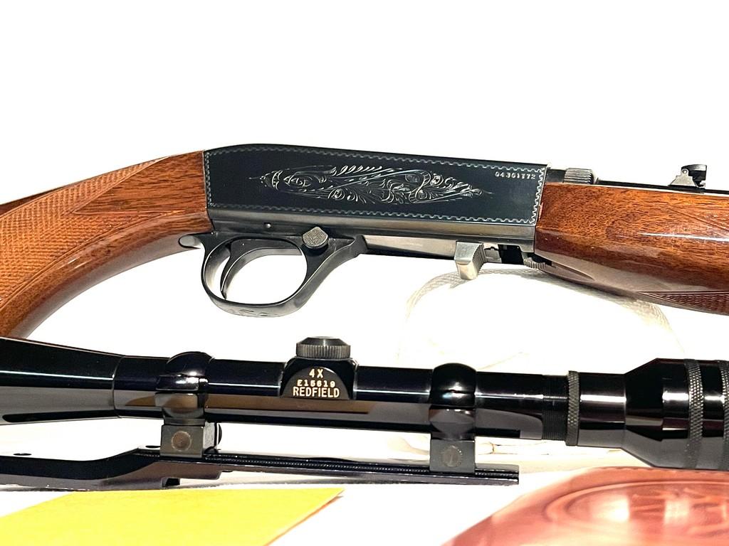 Browning SA-22 Semi Automatic Belgium Made Rifle With Redfield 4X Scope