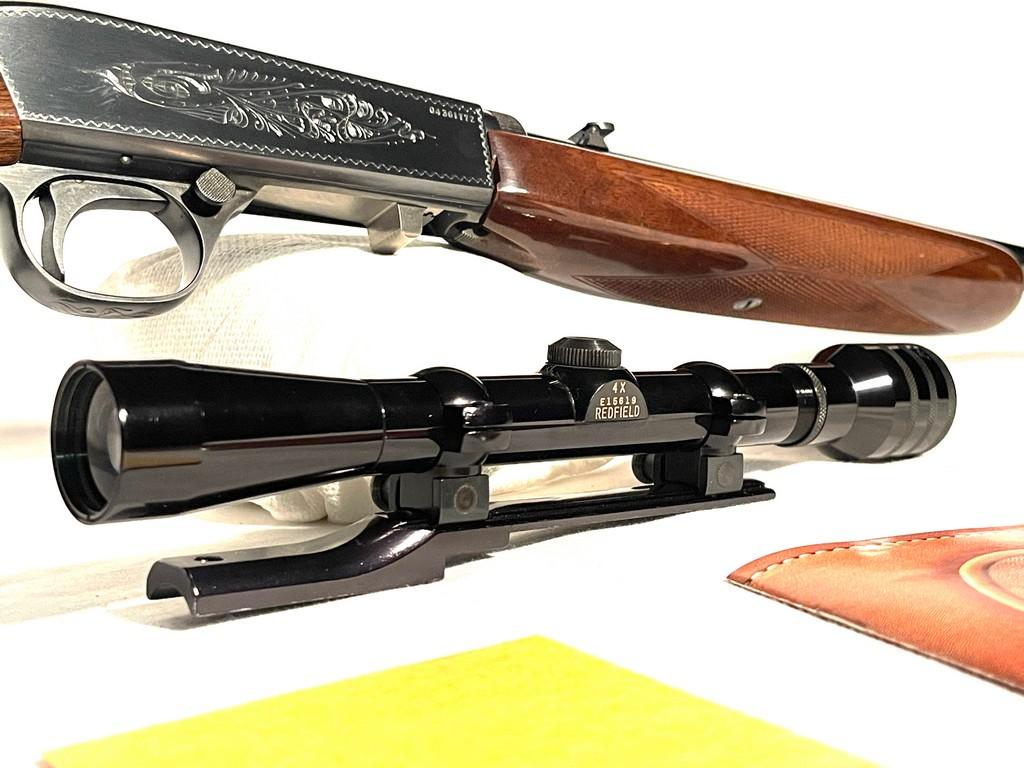 Browning SA-22 Semi Automatic Belgium Made Rifle With Redfield 4X Scope