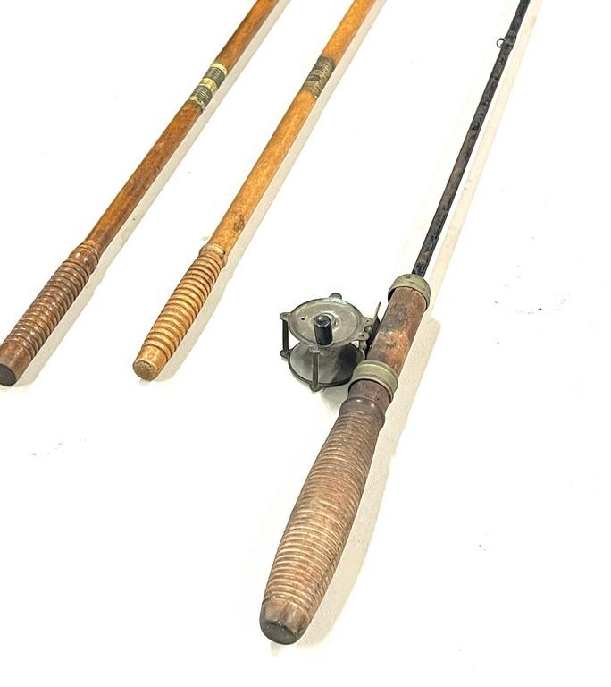 Lot Of Antique Cleaning Rods & Early Fishing Rod