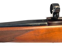 Ruger Model 77 220 Swift Cal. Bolt Action Rifle With Scope Rings