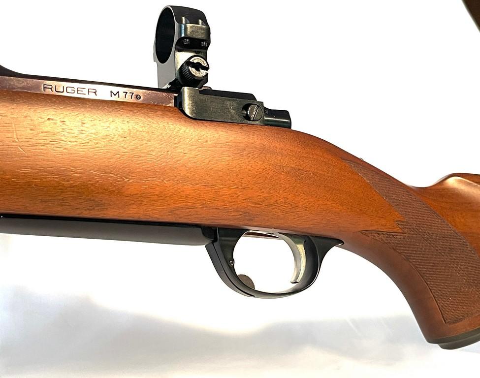 Ruger Model 77 220 Swift Cal. Bolt Action Rifle With Scope Rings