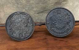 Late 18th Century Hand Wrought Round Wafer Iron