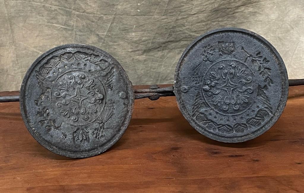 Late 18th Century Hand Wrought Round Wafer Iron