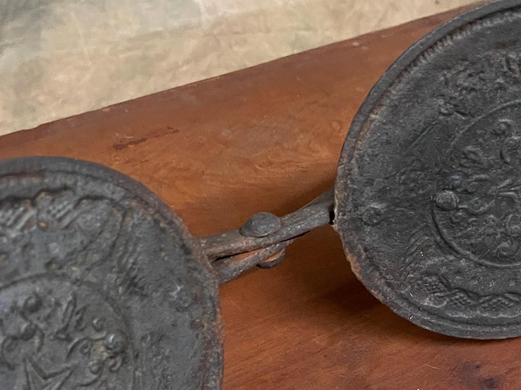 Late 18th Century Hand Wrought Round Wafer Iron