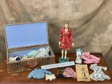 Circa 1940's Suzanne's Fashion Designing Set In Original Suitcase