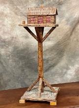 Folk Art-Prison Matchstick Smoking Stand