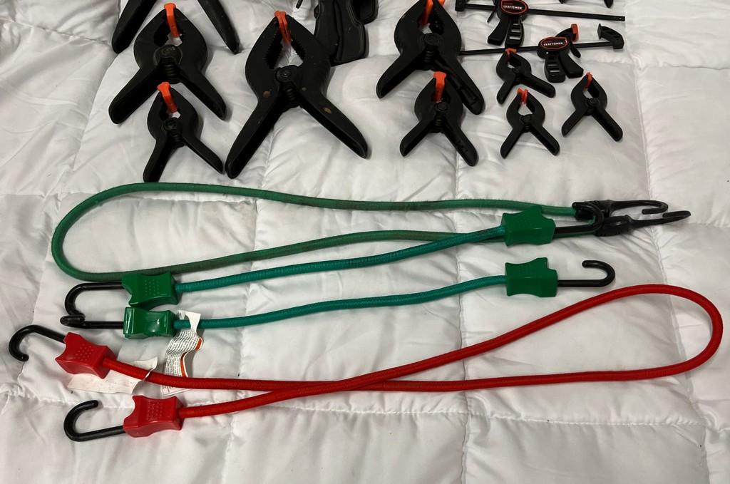 Clamp Lot & Bungees
