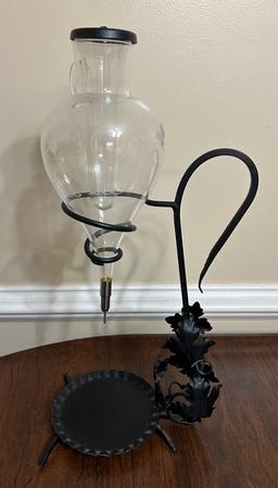 Wine Dispenser with Etched Glass