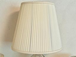Lot of Lampshades and a Crystal Lamp