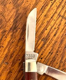 Case XX Wood Handled Pin Knife New In Box