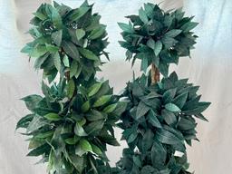 Pair of Weighted Topiaries