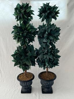 Pair of Weighted Topiaries