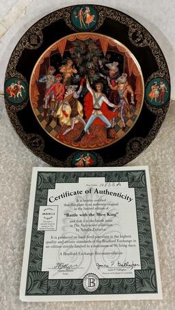 Set of Four Russian Nutcracker Plates
