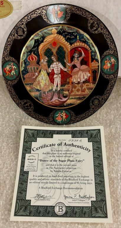 Set of Four Russian Nutcracker Plates