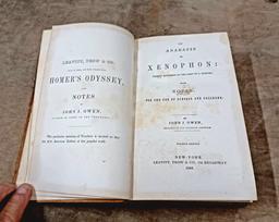 Lot Of Four Early Leather Bound Books