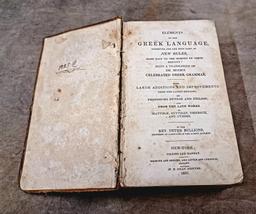 Lot Of Four Early Leather Bound Books
