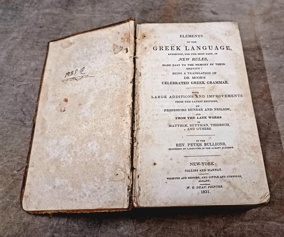 Lot Of Four Early Leather Bound Books