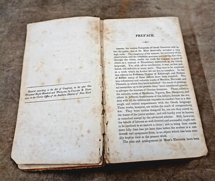 Lot Of Four Early Leather Bound Books