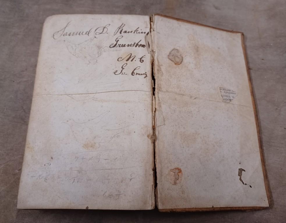 Lot Of Four Early Leather Bound Books