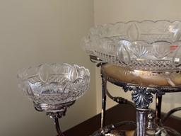 A Regency Style English Silver Plate Epergne