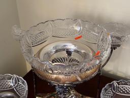 A Regency Style English Silver Plate Epergne