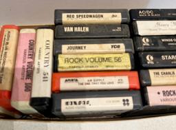 Lot of Eight-Track Tapes