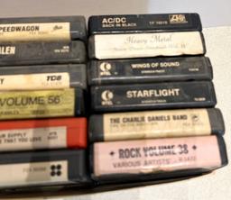 Lot of Eight-Track Tapes
