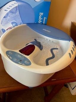 Apex DVD Player and  Homedics Foot Bubbler