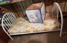 Toddler Bed with Kitty Cat Toy Box